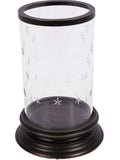 Laura Ashley Cleverton Hurricane Candle Holder Dark Bronze, UK version