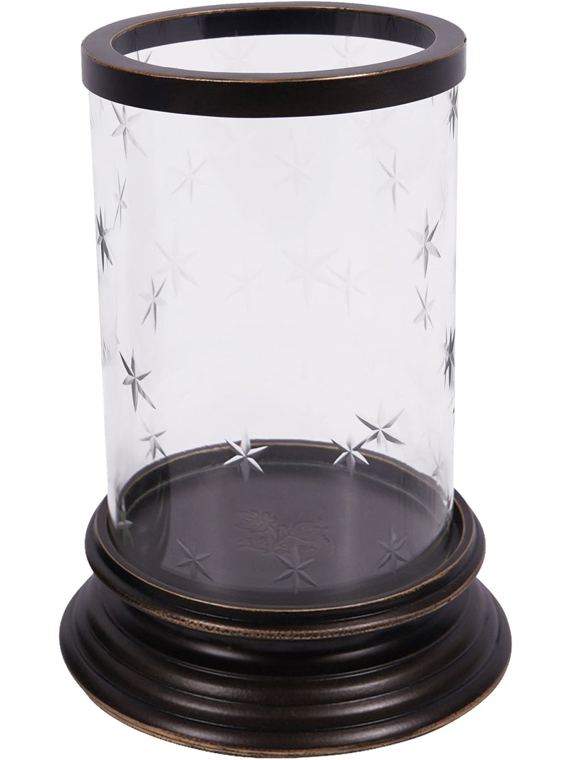 Laura Ashley Cleverton Hurricane Candle Holder Dark Bronze, UK version