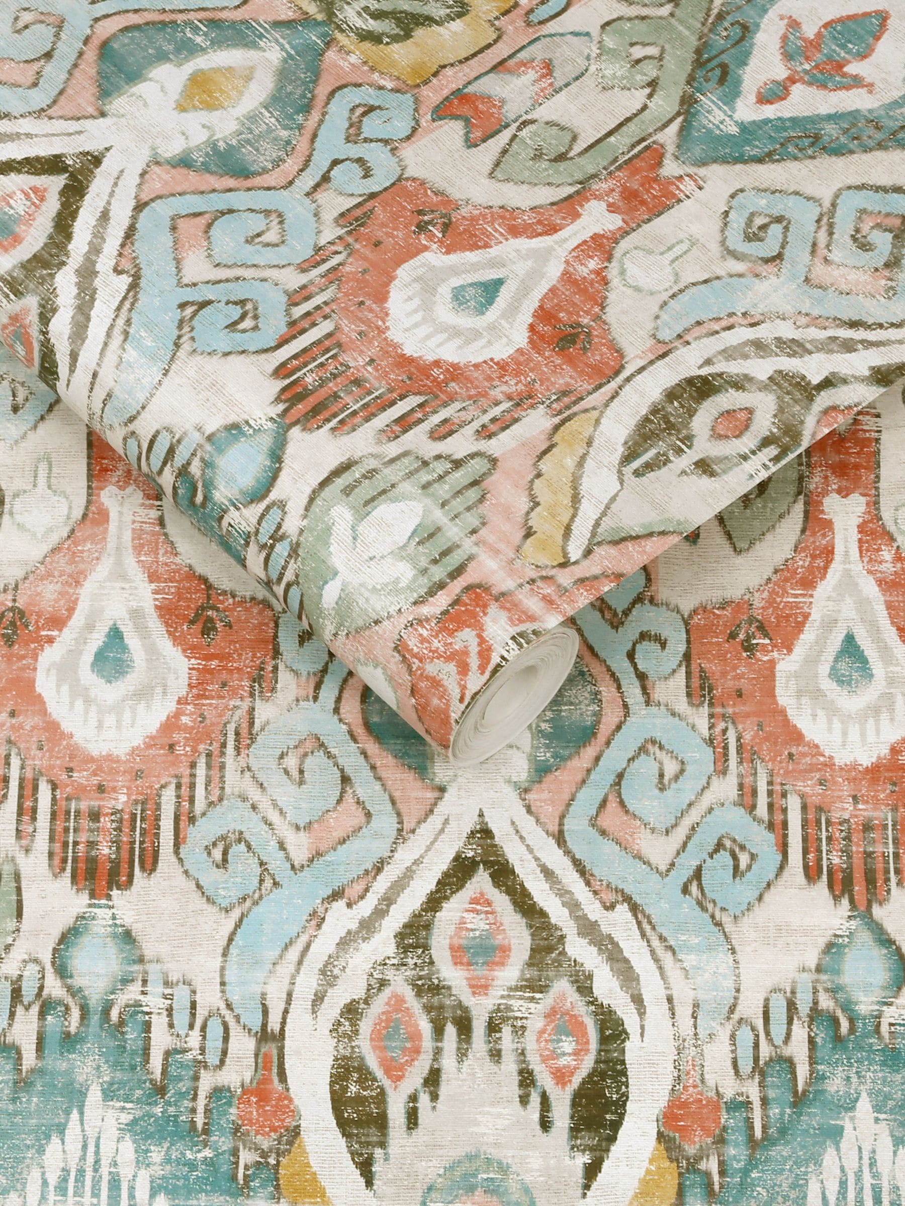 Graham & Brown Orange Daraee Tapestry wallpaper sample - British product