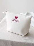 No Ordinary Gift personalised felt accessory pouch 18x19x9cm, imported from the UK
