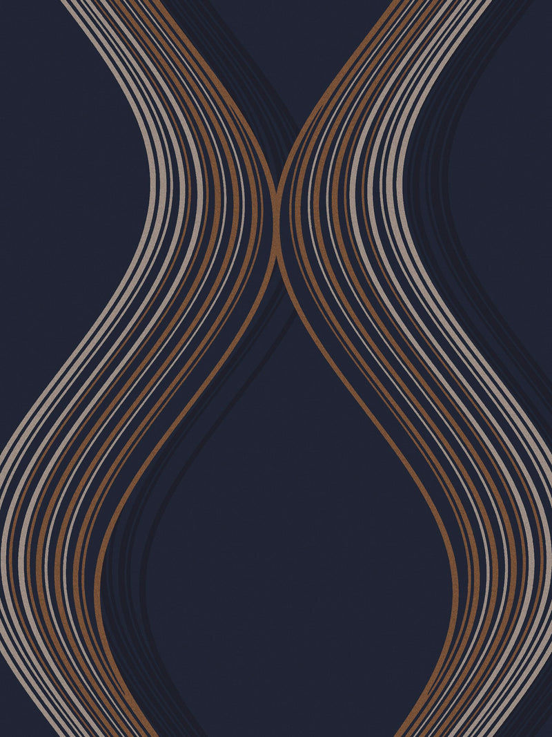 Graham & Brown Blue Euphoria wallpaper sample (British brand)