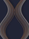 Graham & Brown Blue Euphoria wallpaper sample (British brand)