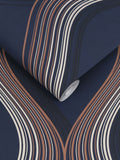 Graham & Brown Blue Euphoria wallpaper sample (British brand)