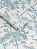 Graham & Brown Blue Esther Breathe wallpaper sample - British product