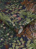 Graham & Brown Blue Jardin Botanico wallpaper sample, imported from the UK