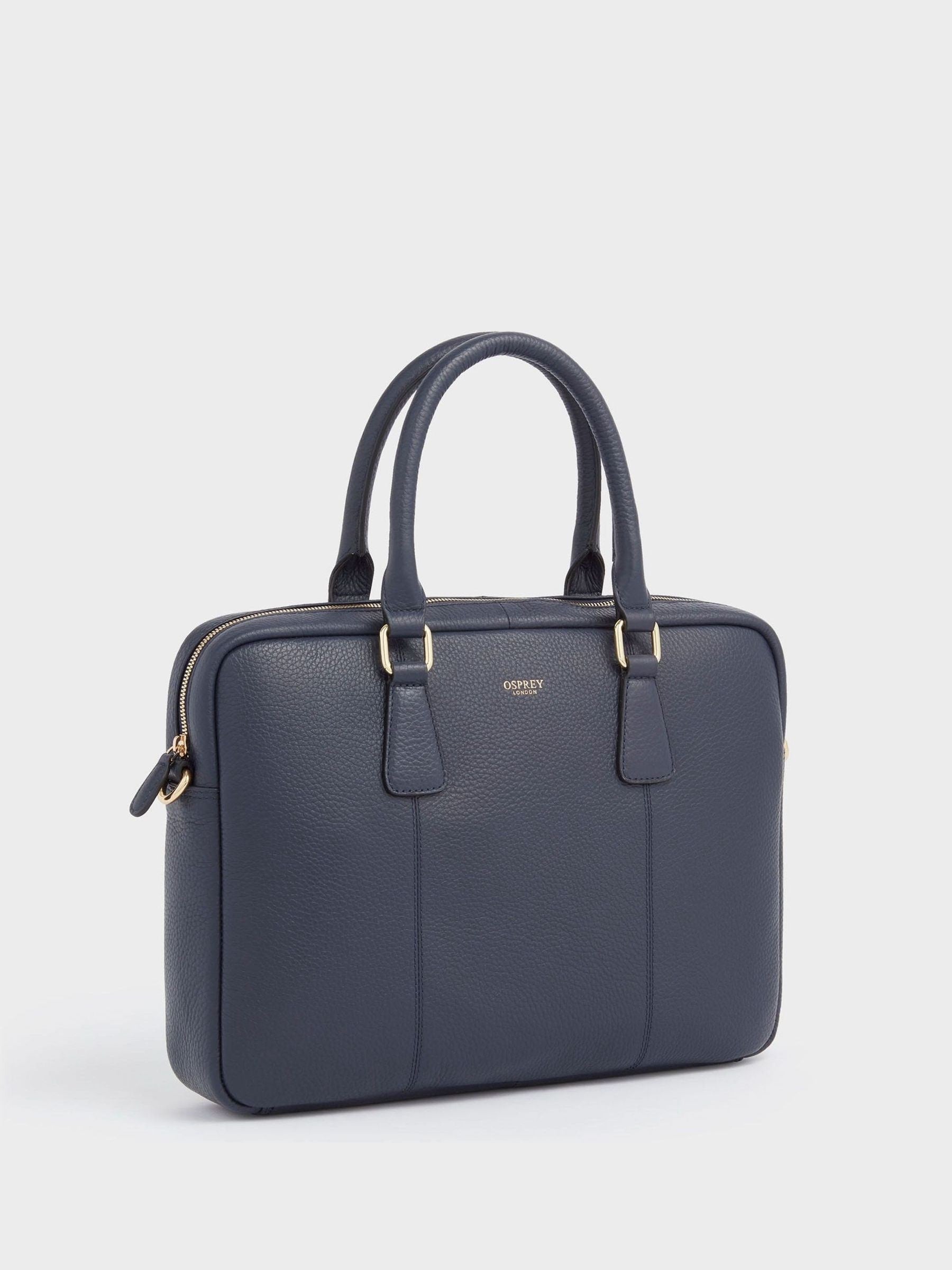 Osprey London The Adaline laptop bag in blue (British brand)