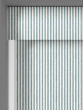 Sophie Allport blue Stamford Stripe roller blind (British brand)