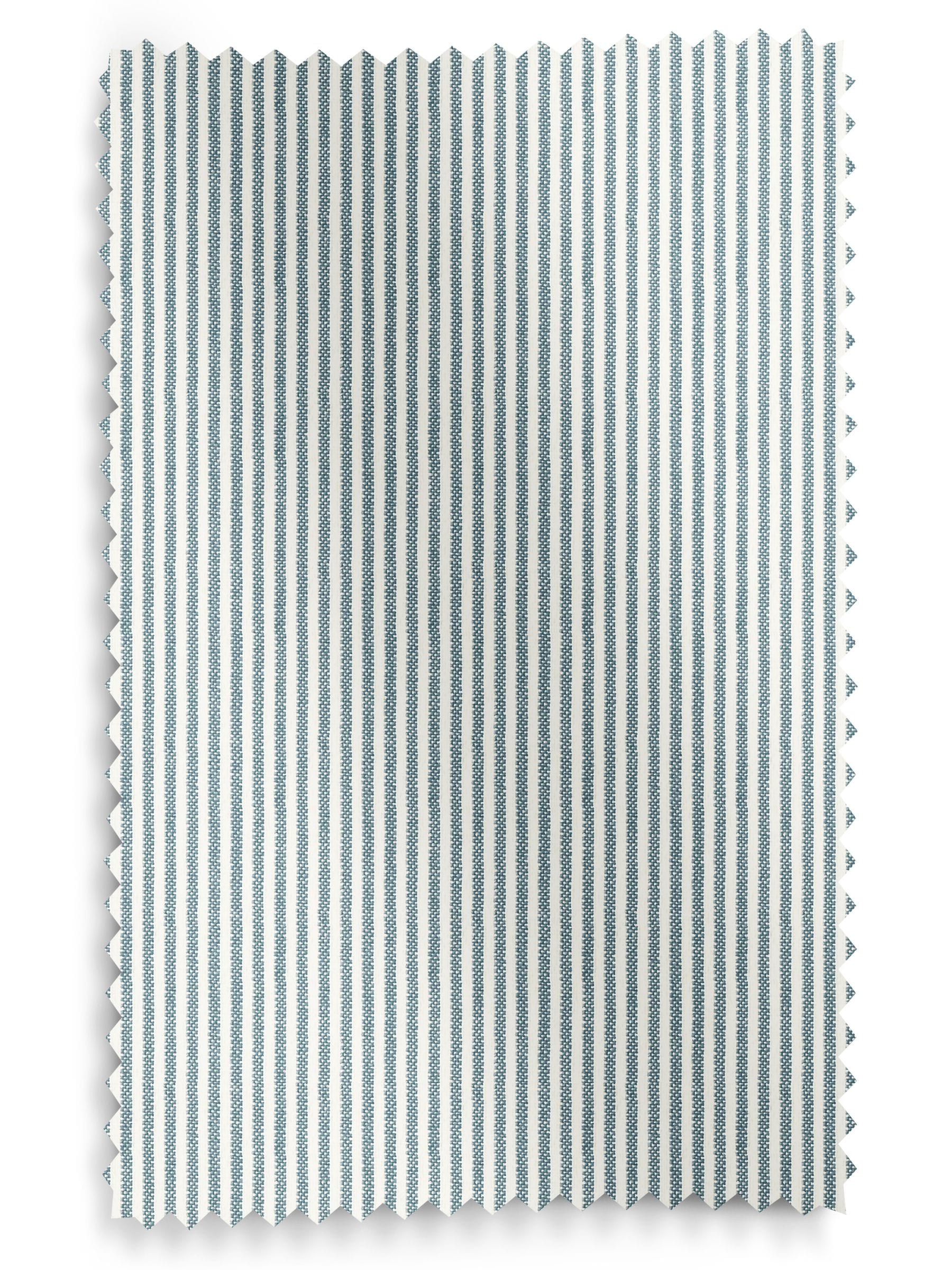 Sophie Allport blue Stamford Stripe roller blind (British brand)