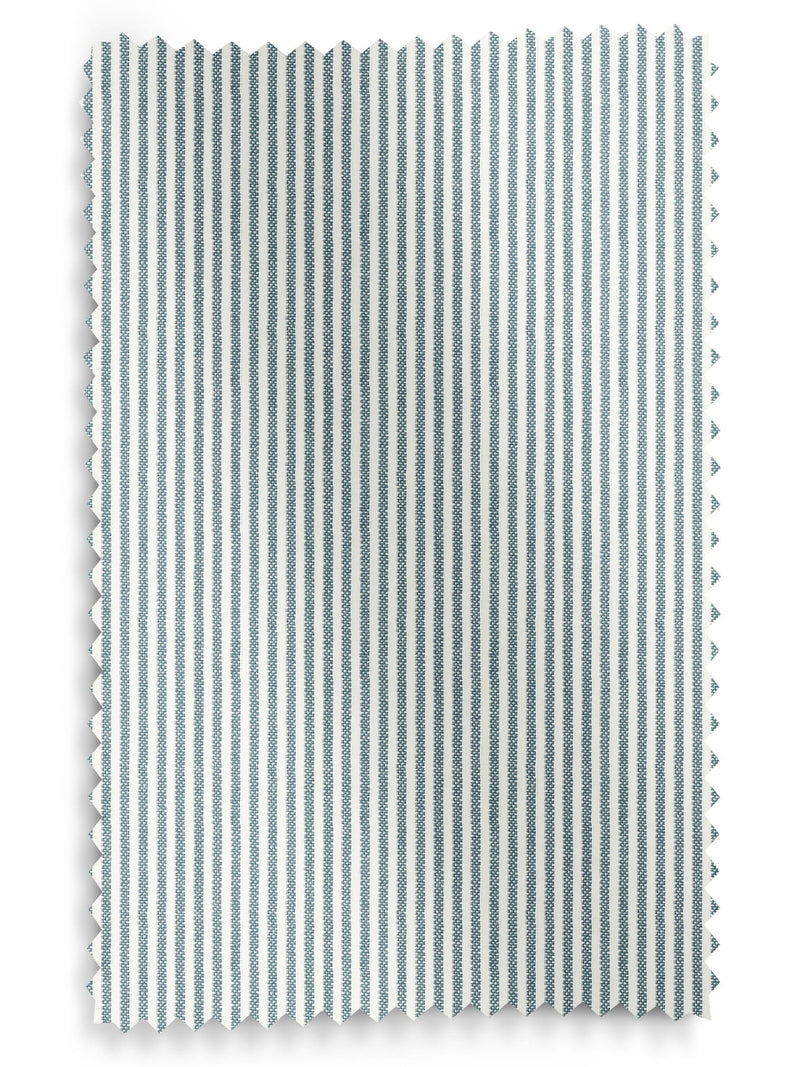 Sophie Allport blue Stamford Stripe roller blind (British brand)