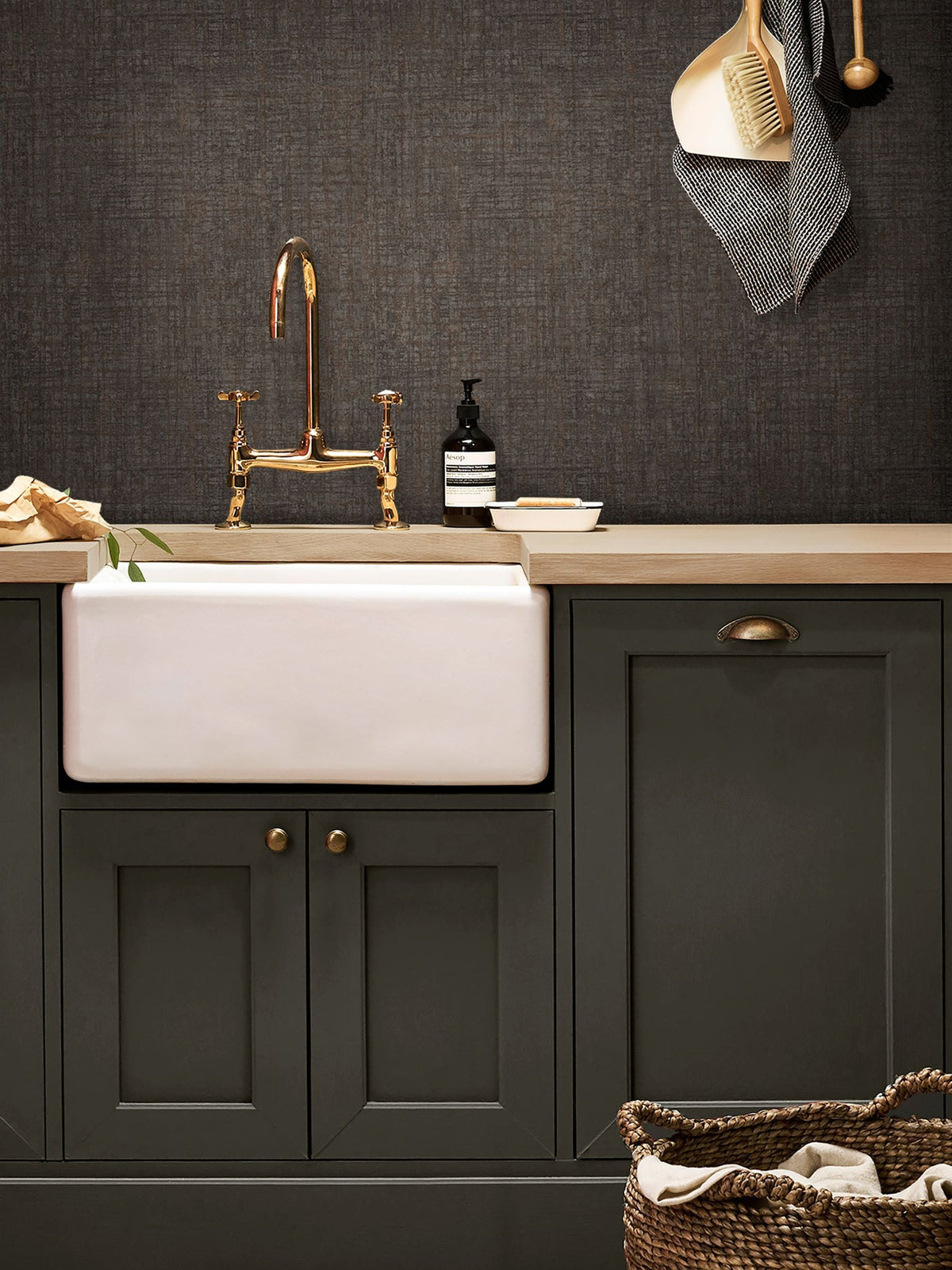 Graham & Brown Chocolate Armando A4 paint sample - British product