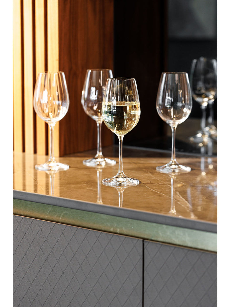 Mikasa Treviso crystal wine glasses set of 4 350ml, imported from the UK