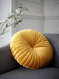 Catherine Lansfield Navy Blue Round Soft Touch Cushion 40x40 cm