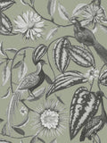 Graham & Brown green Amhersts Garden wallpaper sample, UK version