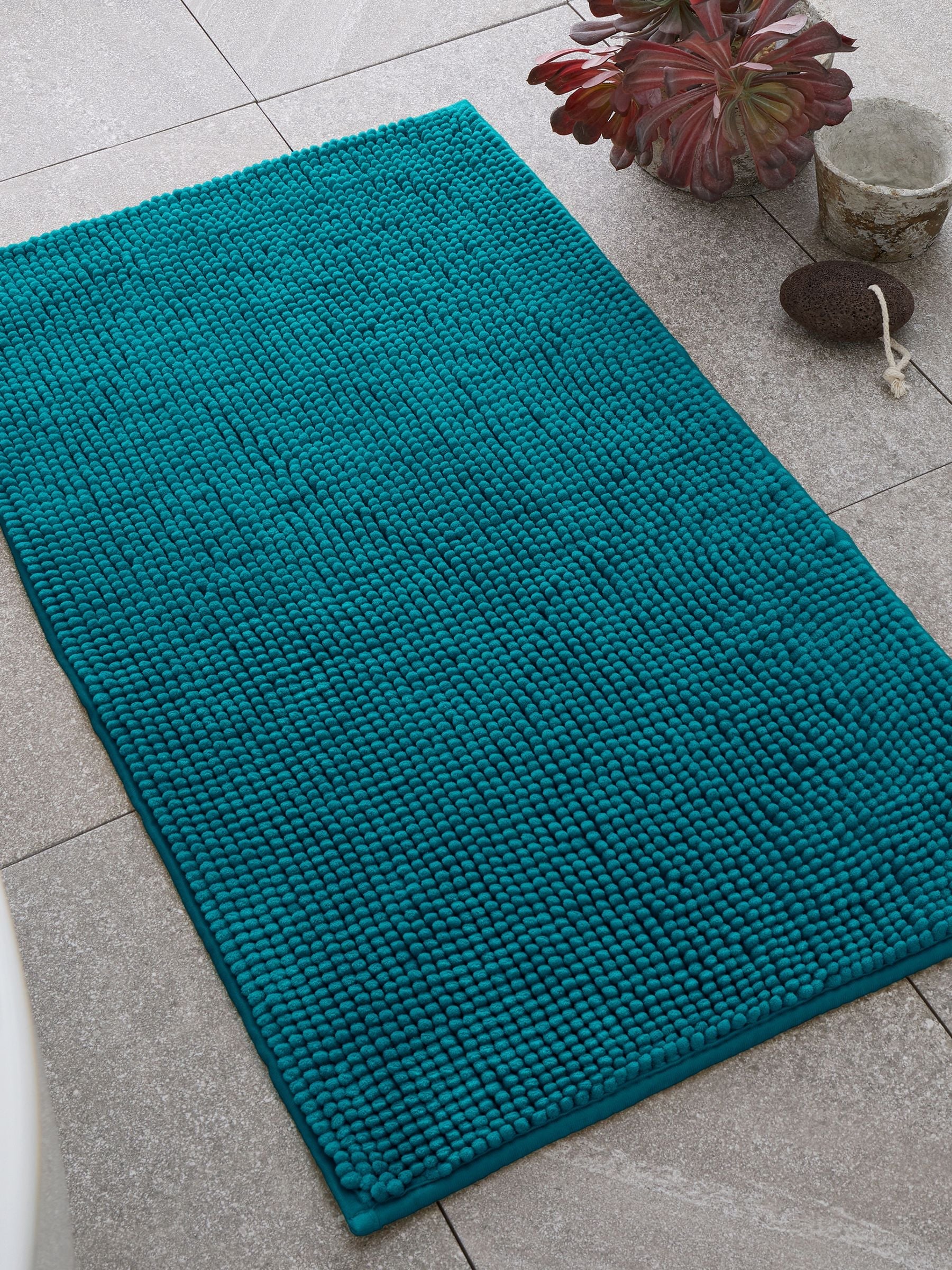 Catherine Lansfield Ochre Bobble Bath Mat 50x80 cm