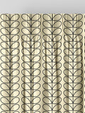 Orla Kiely Black Linear Stem made to measure curtains (British brand)