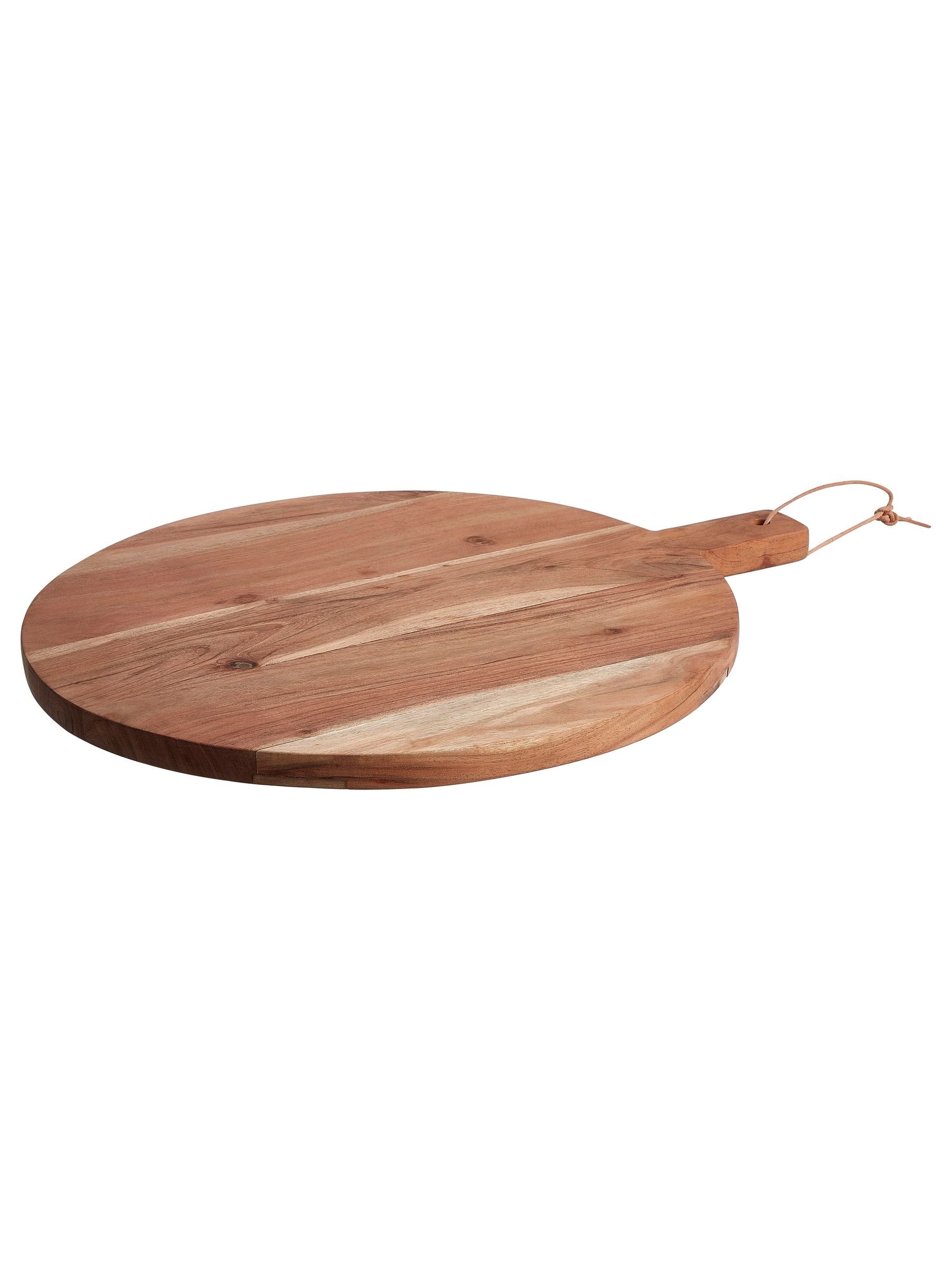 Interiors by Premier round acacia wood board, UK version