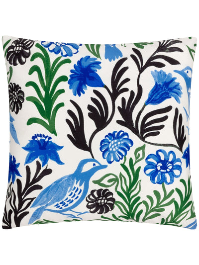 Next Furn Aljento Blue Floral Outdoor Cushion 43x43cm- Buy online at McGrocer
