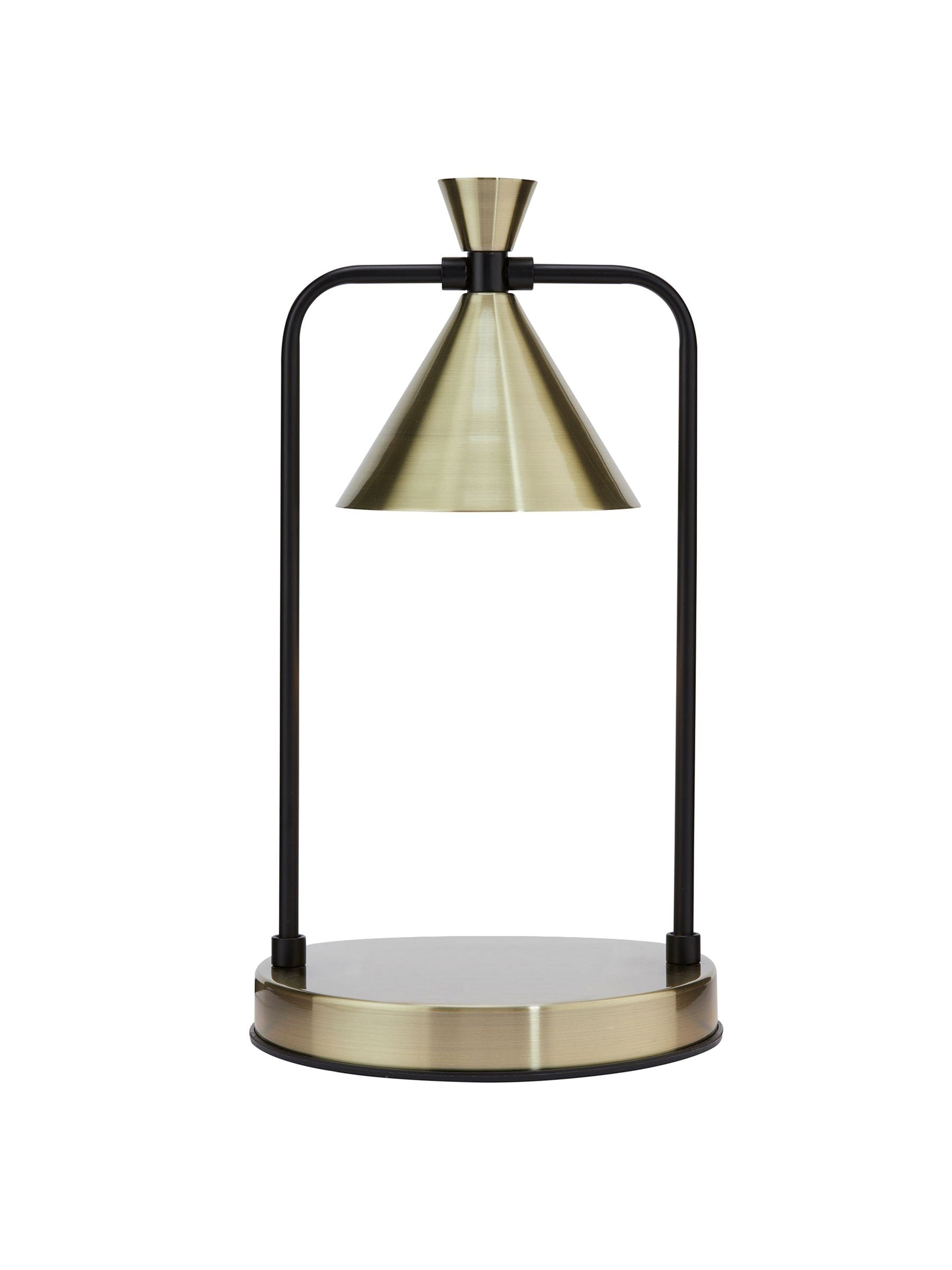 Bronze Candle Warmer Lantern with Dimmer Switch for Scent Control