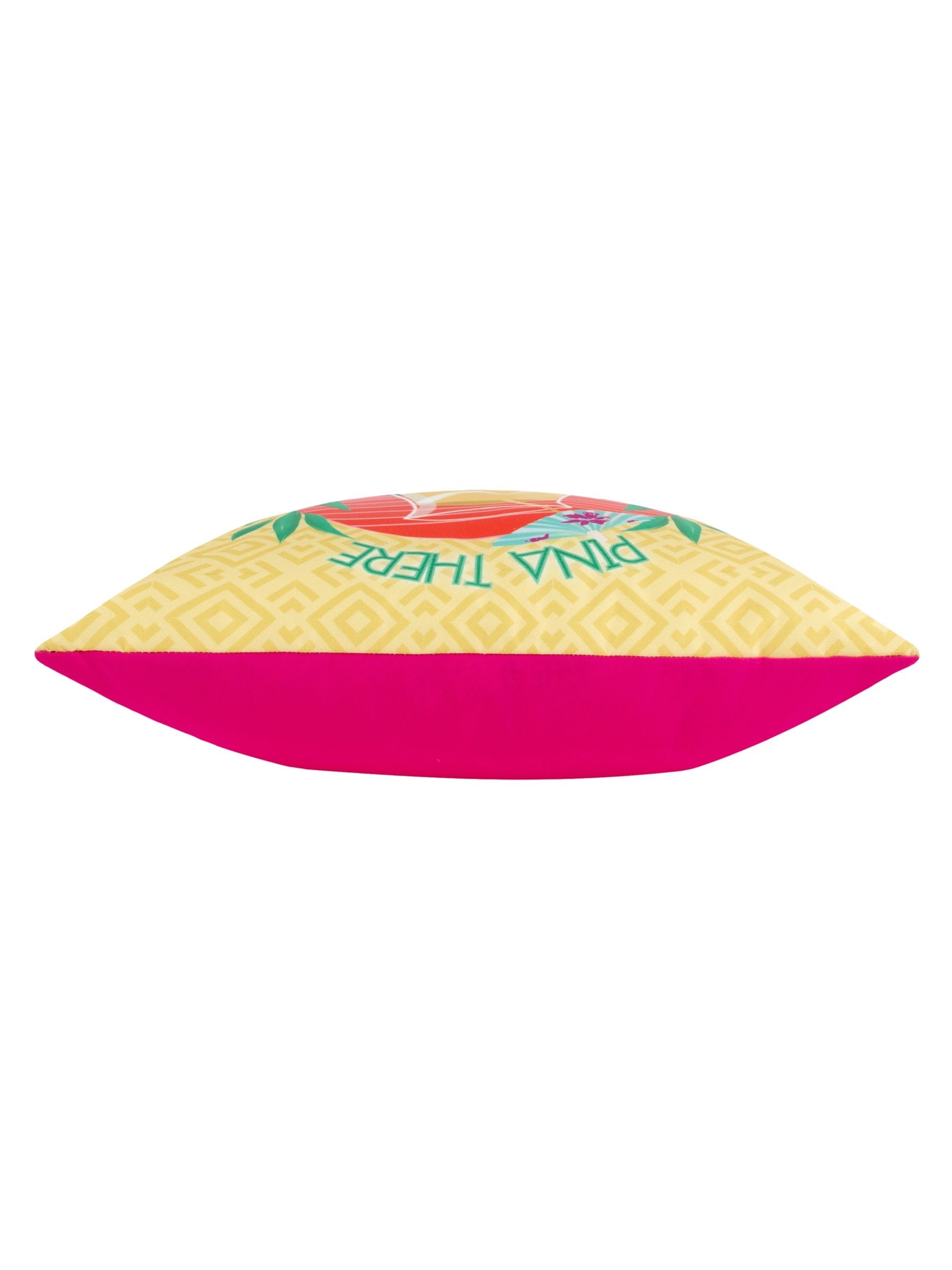 Furn yellow pina there abstract outdoor cushion, UK version