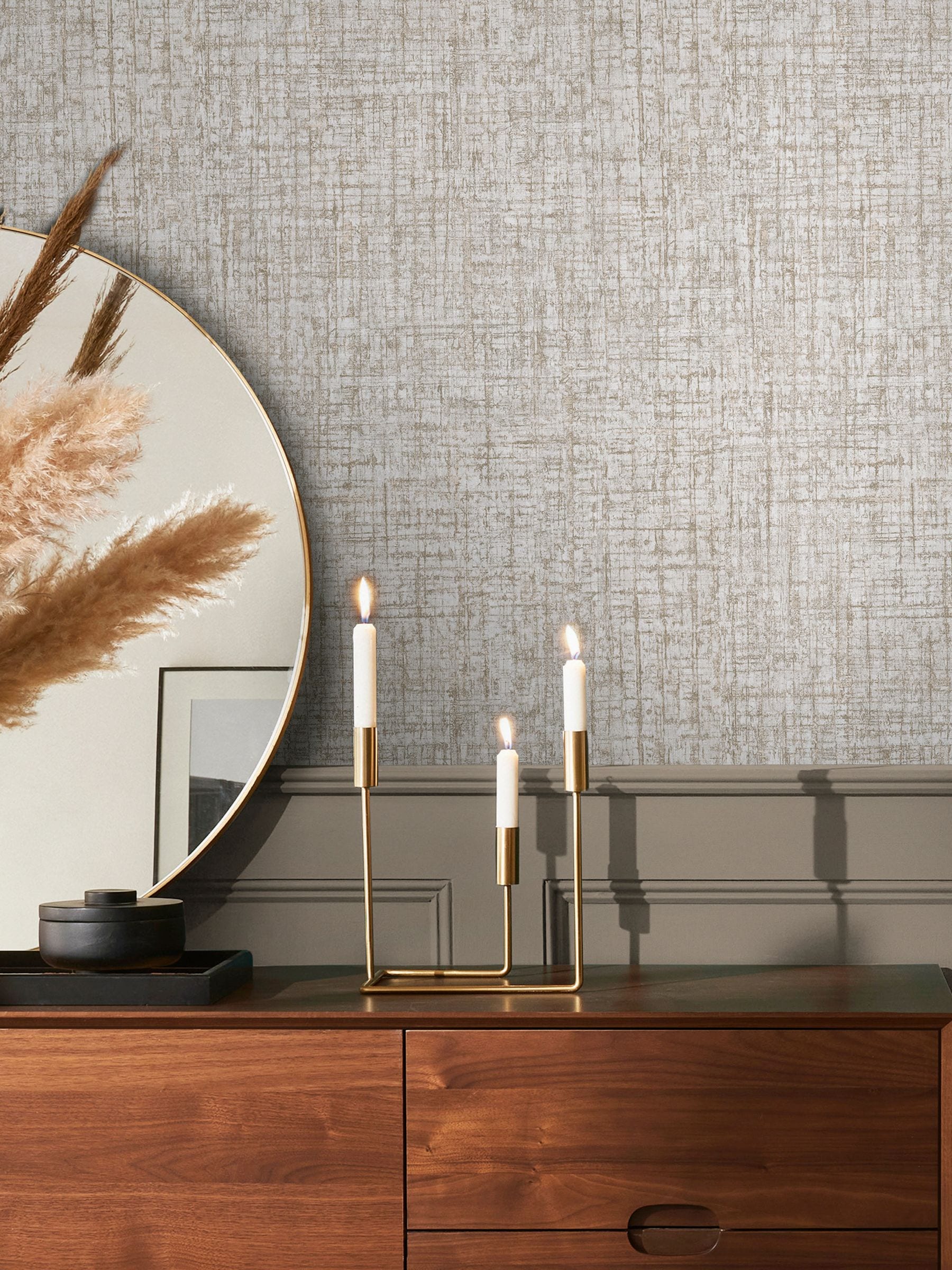 Graham & Brown Armando neutral wallpaper 10M, UK version