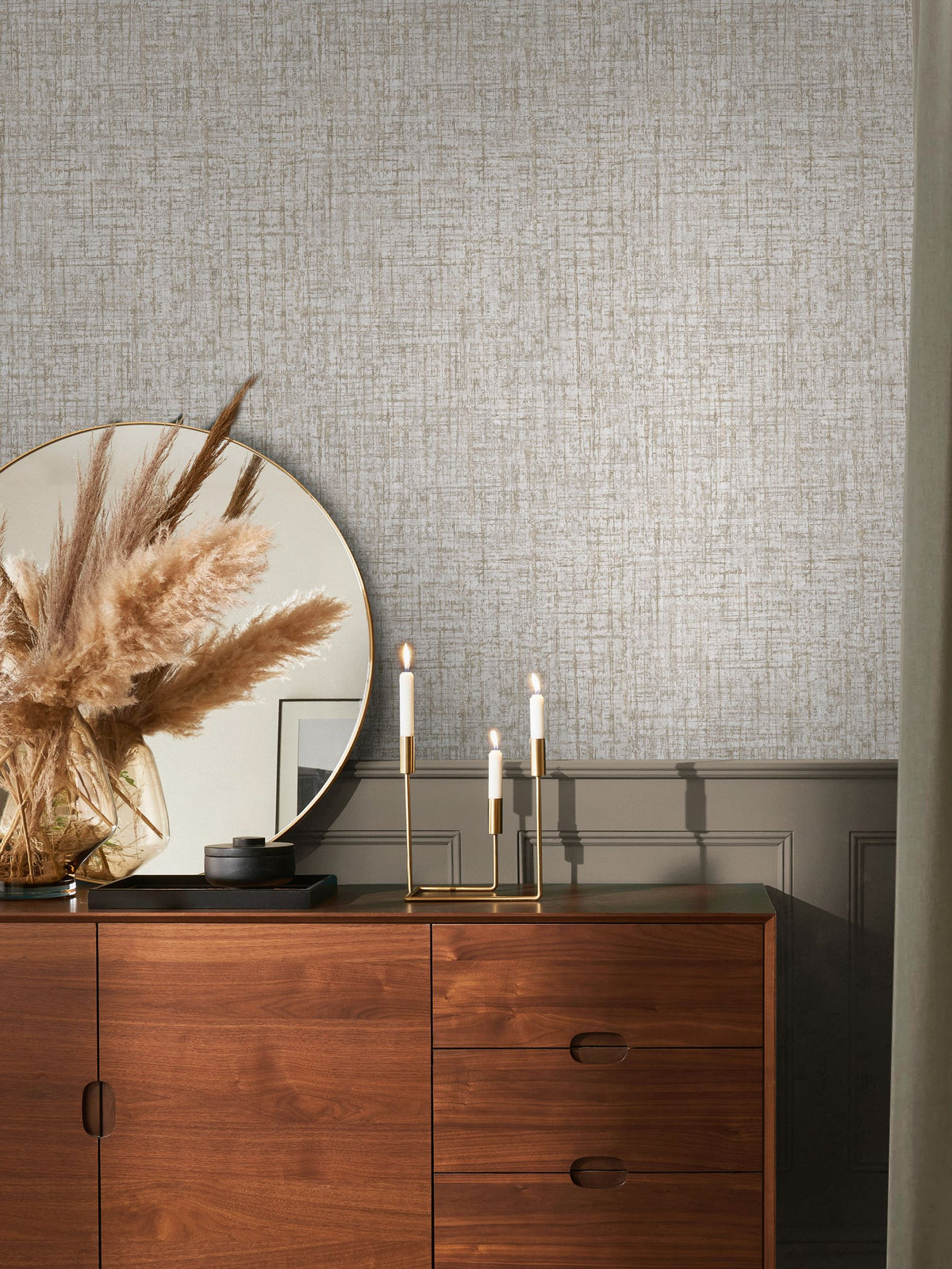 Graham & Brown Armando neutral wallpaper 10M, UK version