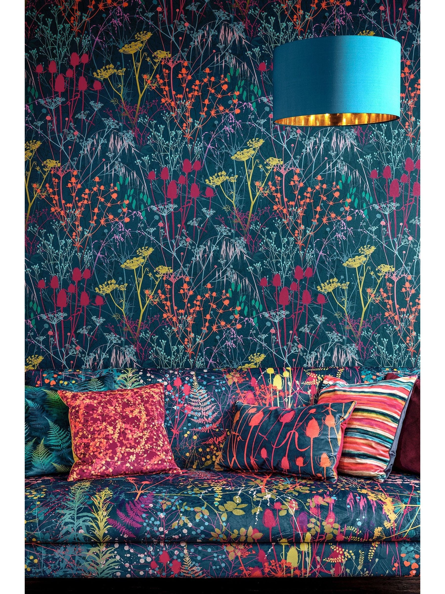 Clarissa Hulse Blue Summer Border Rainbow wallpaper border - British product