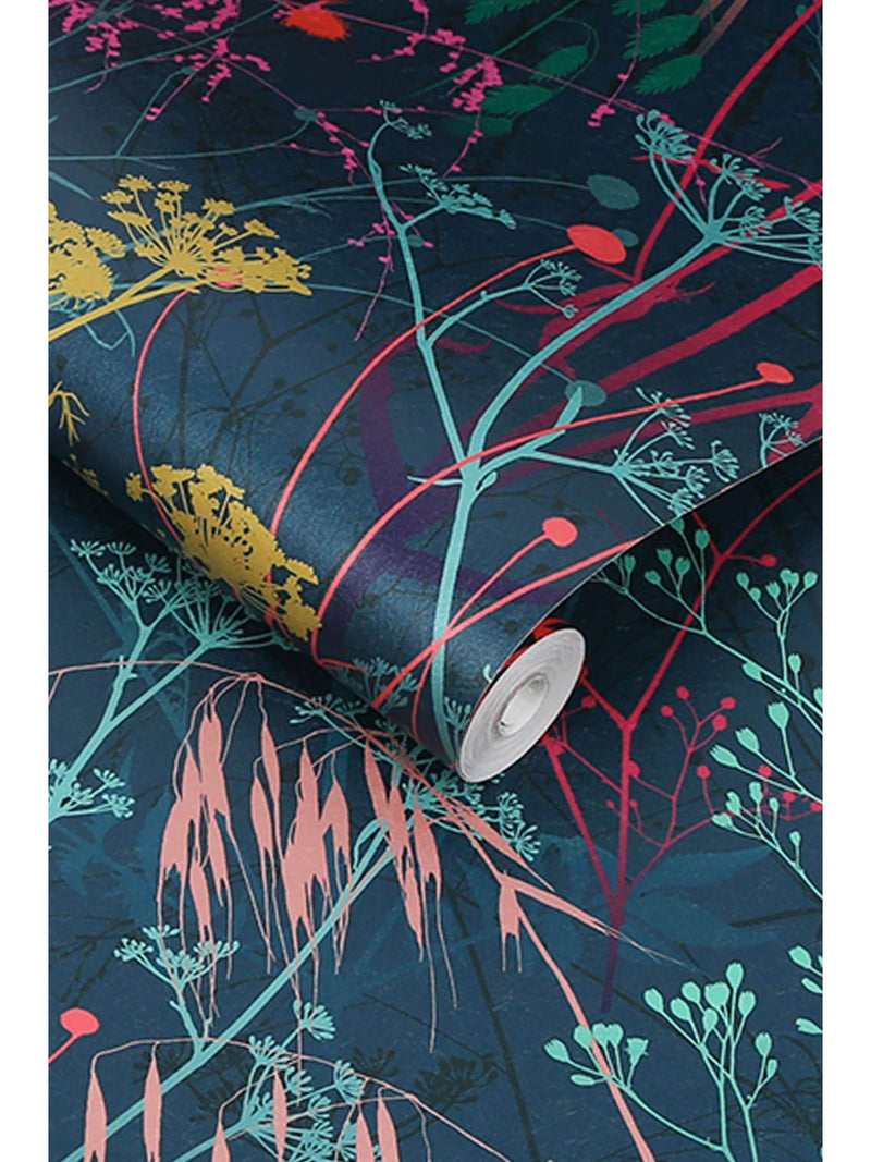 Clarissa Hulse Blue Summer Border Rainbow wallpaper border - British product