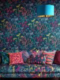 Clarissa Hulse Blue Summer Border Rainbow wallpaper border - British product
