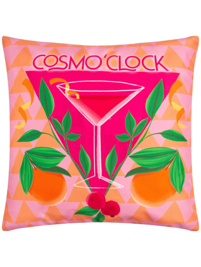 Next Furn Pink Cosmo O' Clock Abstract Outdoor Cushion 43x43x10cm- Buy online at McGrocer