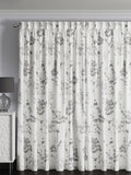 Next grey floral made to measure curtains, 100% cotton (British brand)