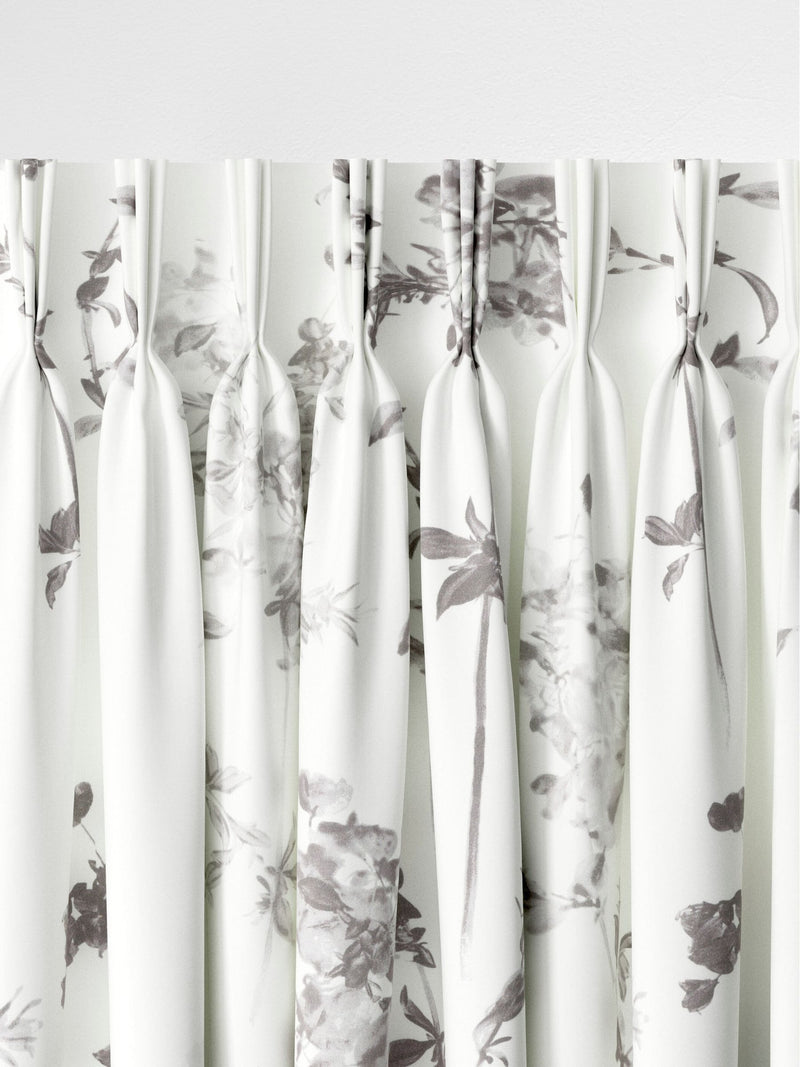 Next grey floral made to measure curtains, 100% cotton (British brand)