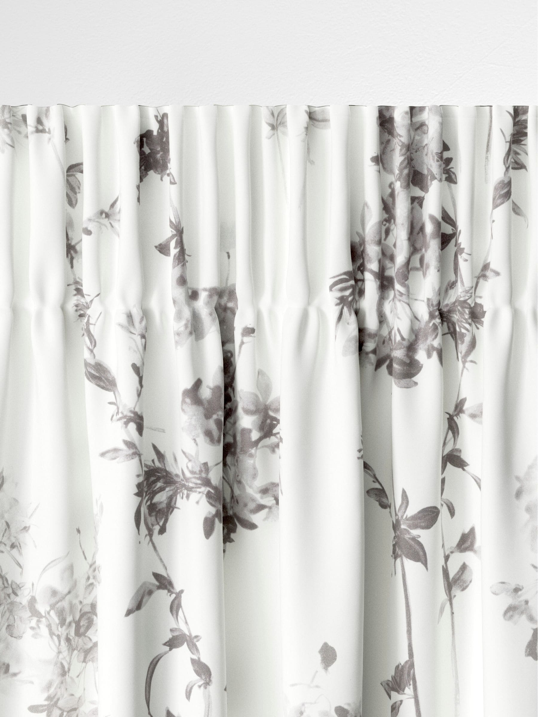 Next grey floral made to measure curtains, 100% cotton (British brand)