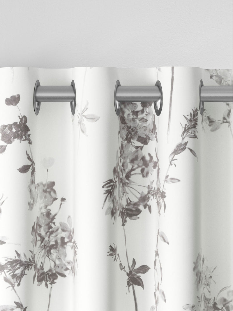 Next grey floral made to measure curtains, 100% cotton (British brand)