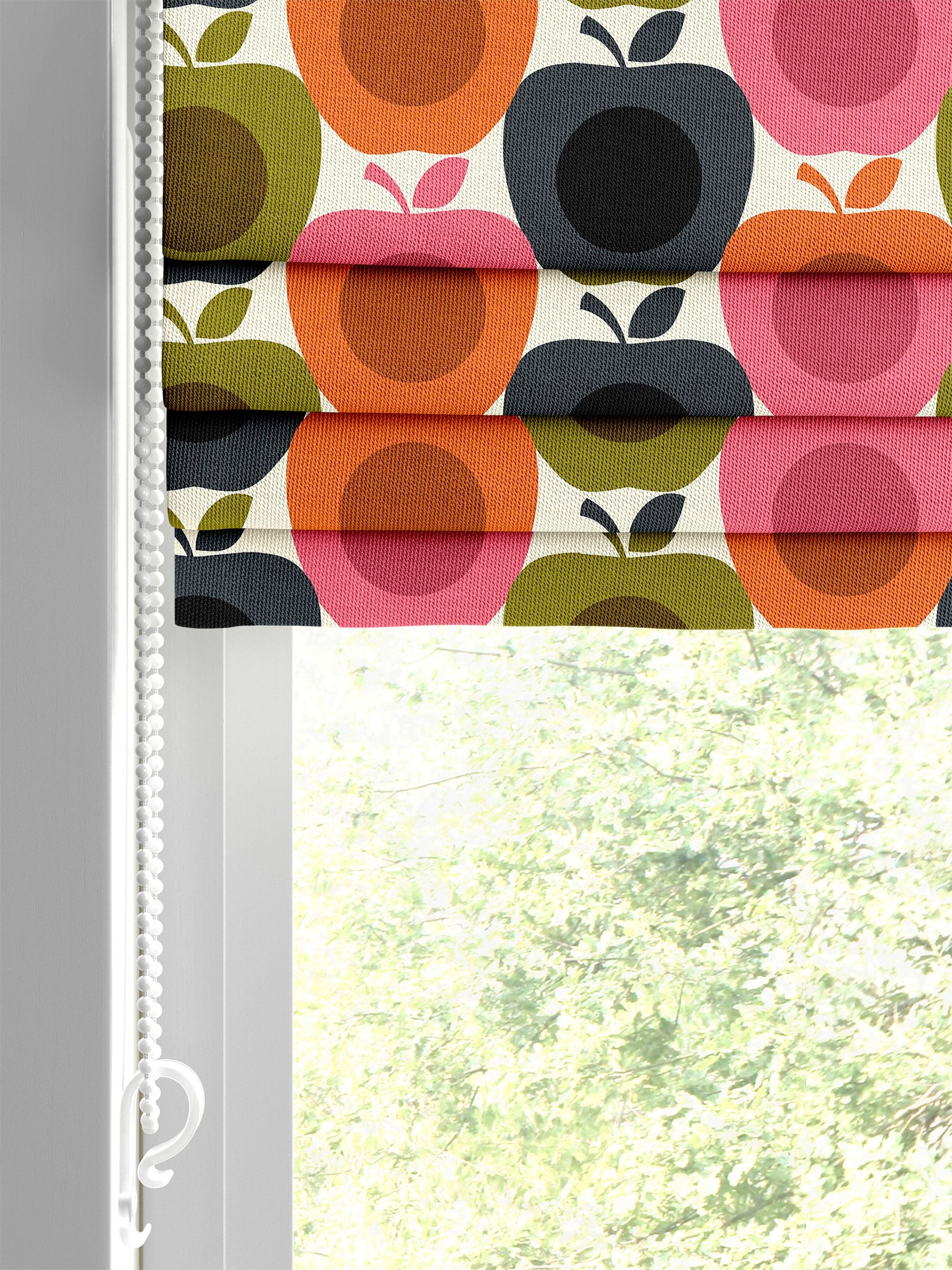 Orla Kiely Pink Apples roman blind 100% cotton, UK version