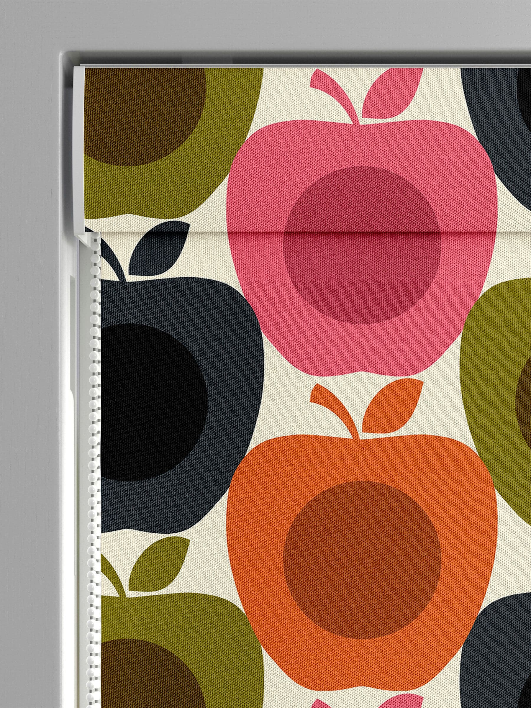 Orla Kiely Pink Apples roman blind 100% cotton, UK version