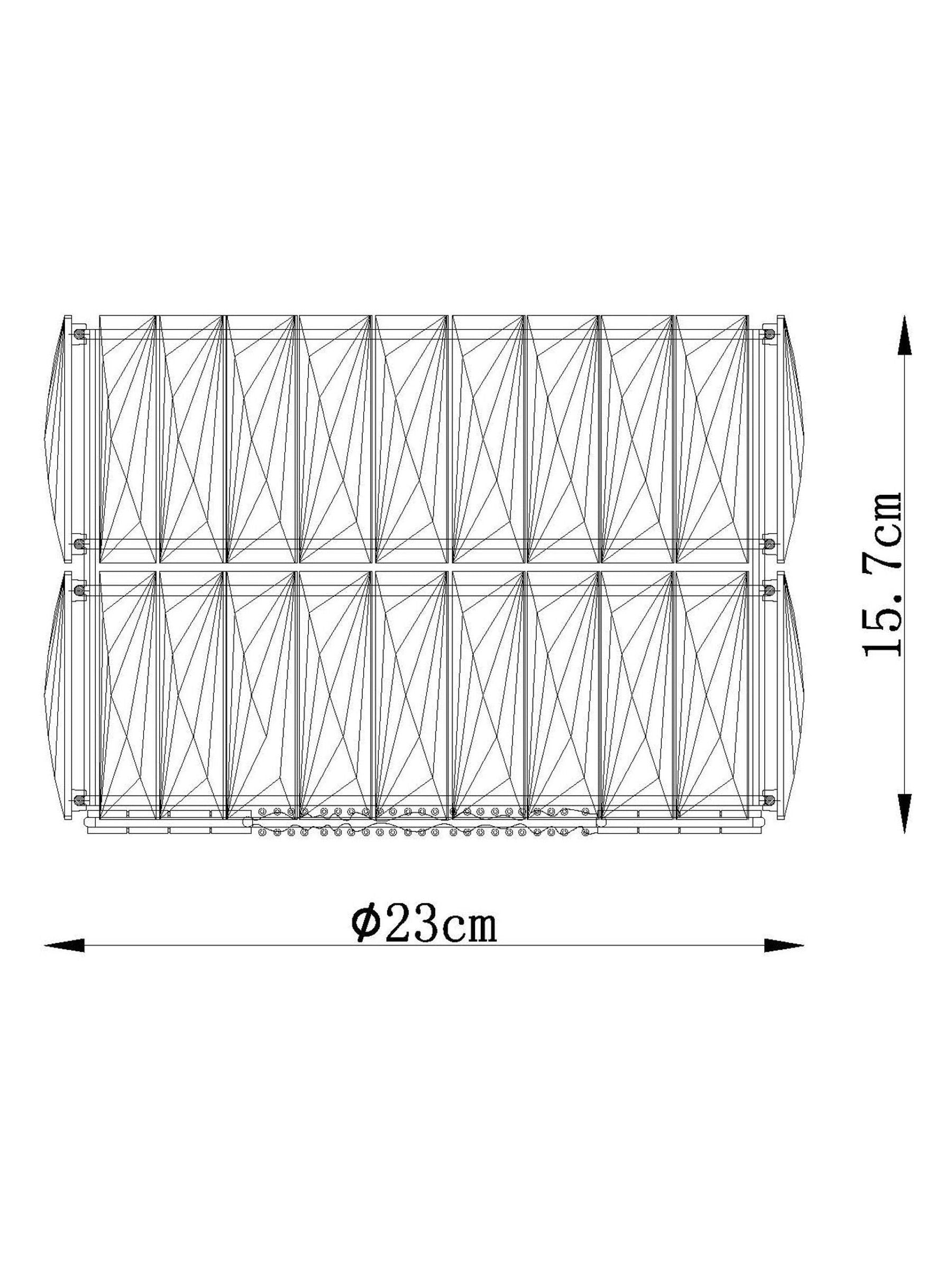 Pink Aria pendant light shade 23cm, UK version