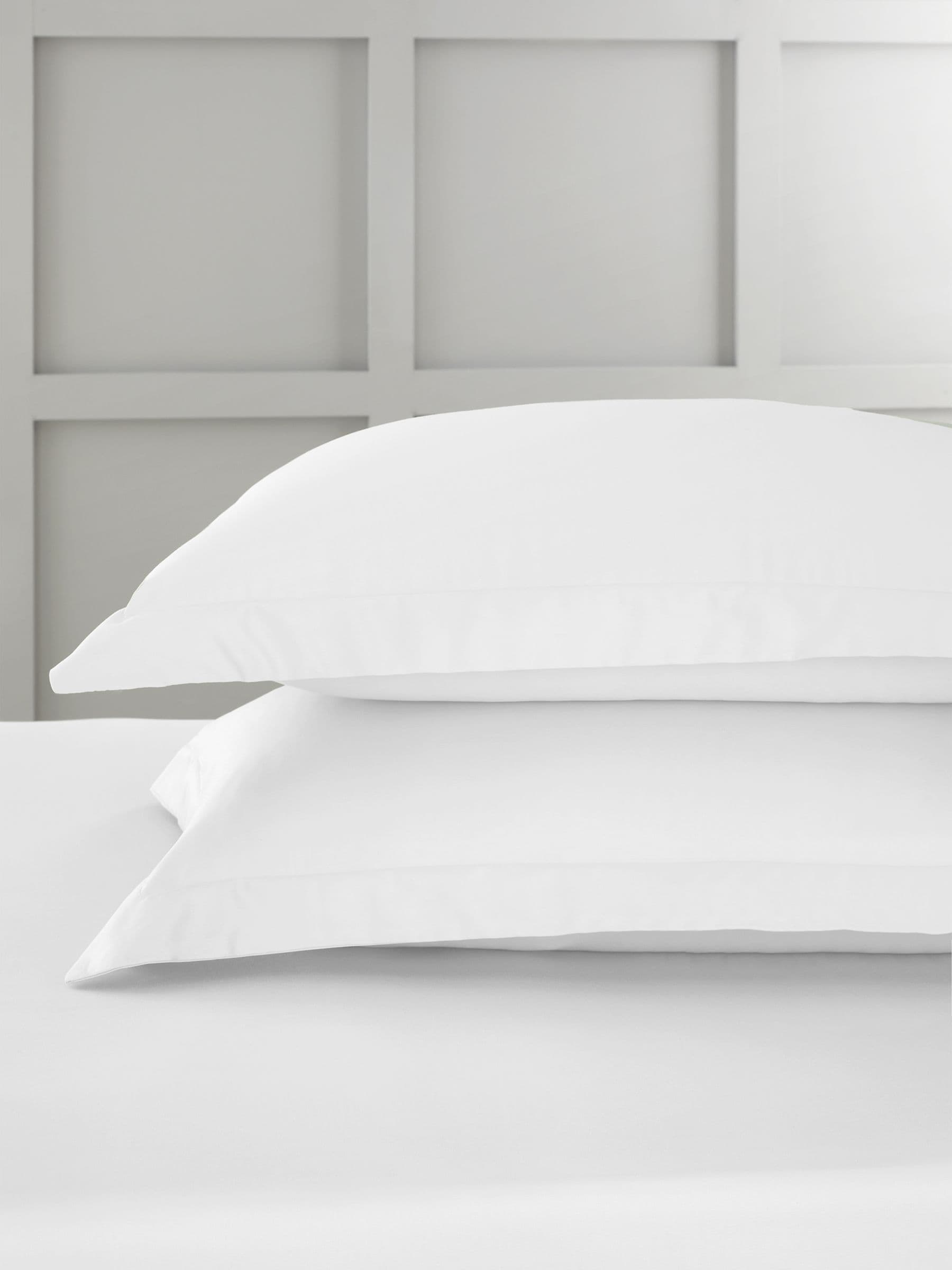 Bianca Blue 400 Thread Count Cotton Sateen Oxford Pillowcases Set of 2 (50x75cm)