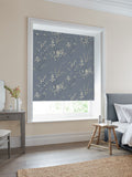 Laura Ashley roller blind dark seaspray blue pussy willow made to measure (British brand)