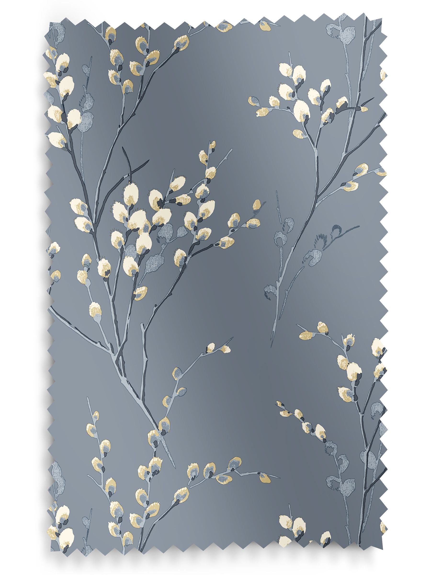 Laura Ashley roller blind dark seaspray blue pussy willow made to measure (British brand)