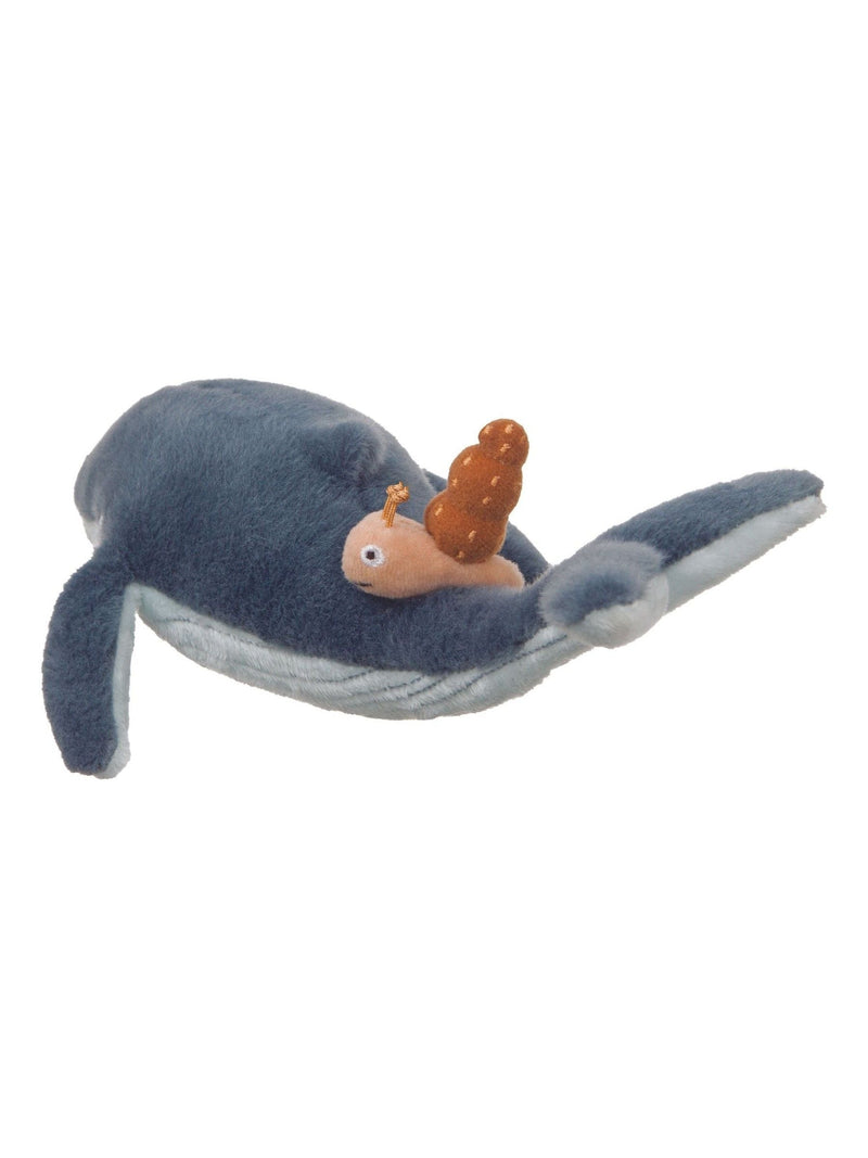 Aurora World Snail and Whale Soft Toy 33cm, imported from the UK