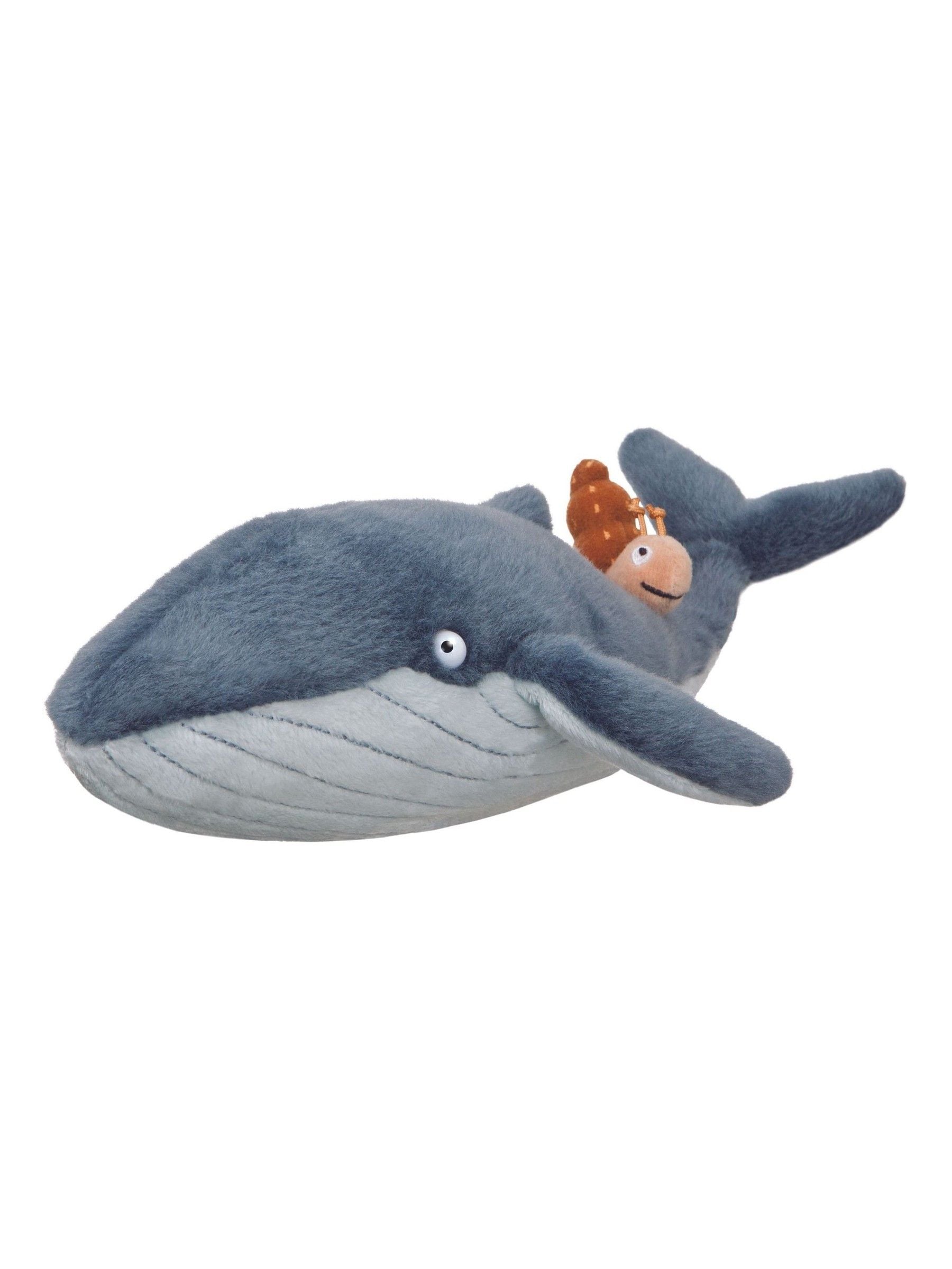 Aurora World Snail and Whale Soft Toy 33cm, imported from the UK