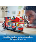 LEGO City red double-decker sightseeing bus toy - British product