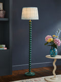 Red Bobbin Floor Lamp