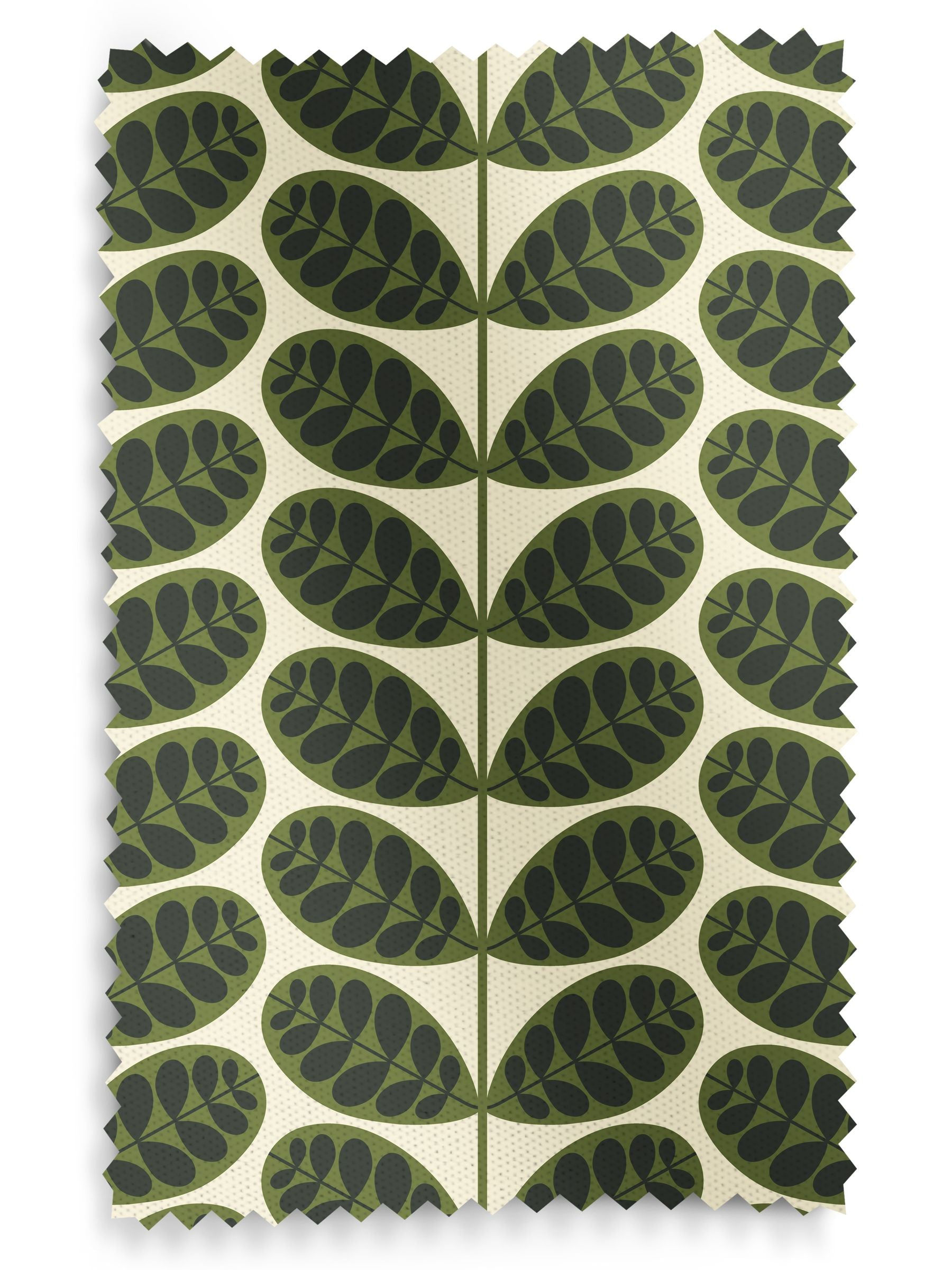 Orla Kiely Botanica Stem roman blind in olive green, UK version