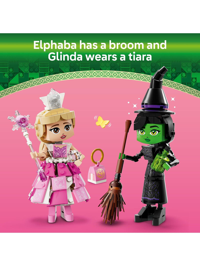 LEGO Wicked Elphaba & Glinda building set, imported from the UK
