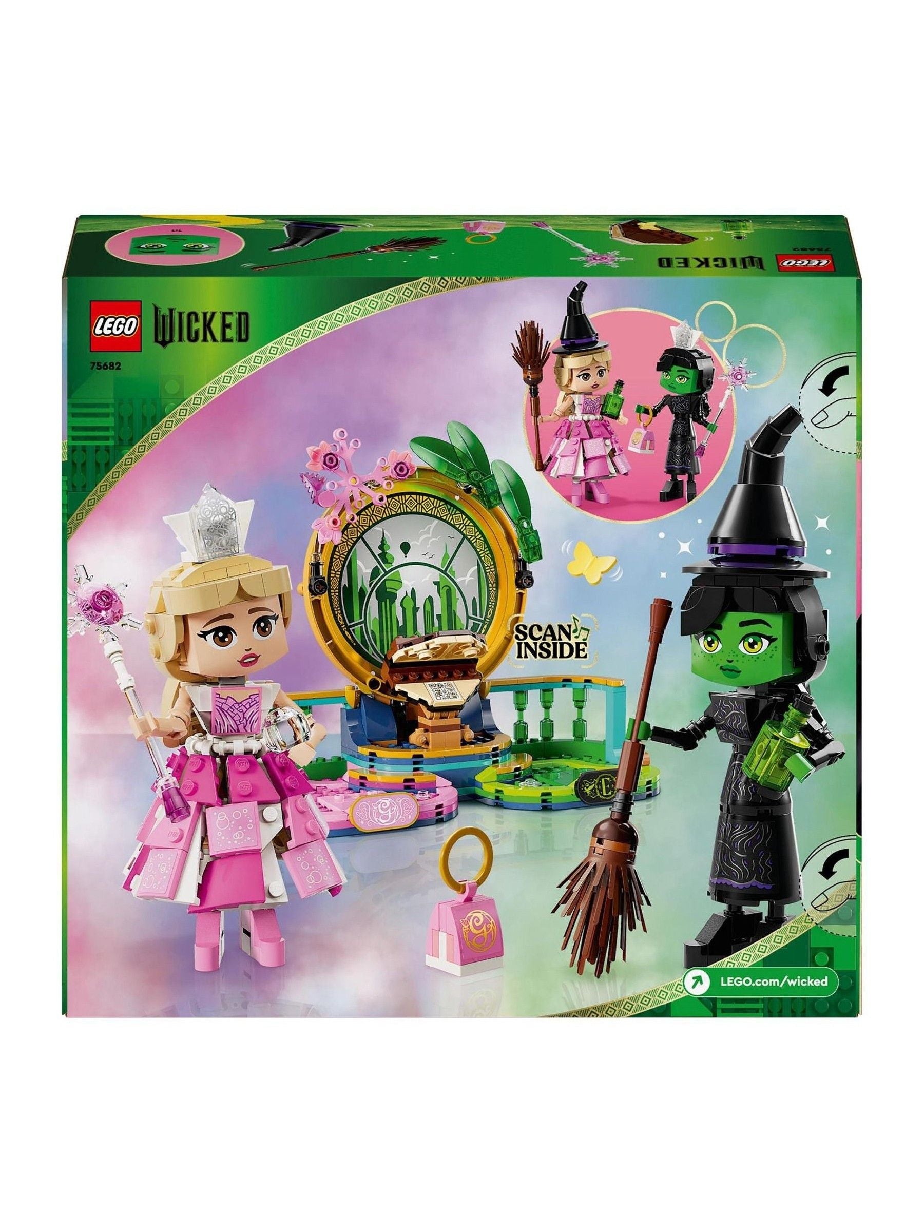 LEGO Wicked Elphaba & Glinda building set, imported from the UK