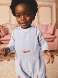 Cath Kidston blue corduroy baby dungaree and bodysuit set (British brand)