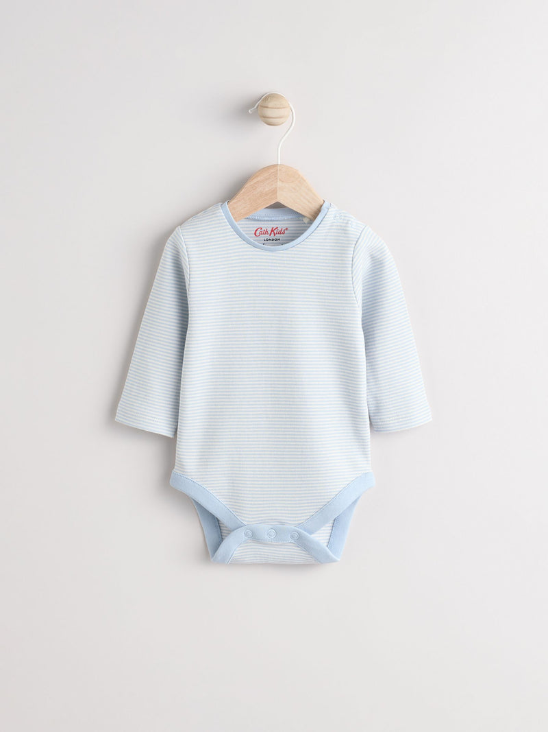 Cath Kidston blue corduroy baby dungaree and bodysuit set (British brand)