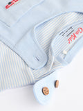 Cath Kidston blue corduroy baby dungaree and bodysuit set (British brand)