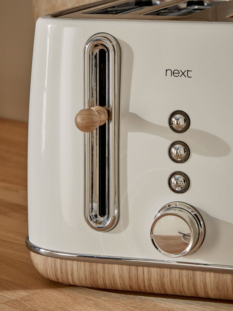 Cream Malvern four-slice toaster - British product